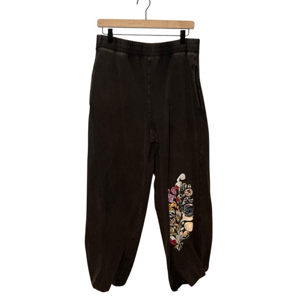 FP Movement by Free People Pants - FP Movement by Free People Brown Joggers with Logo on Leg